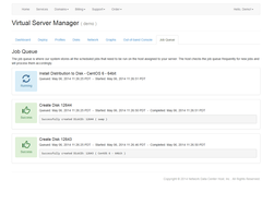 Cloud server manager jobqueue